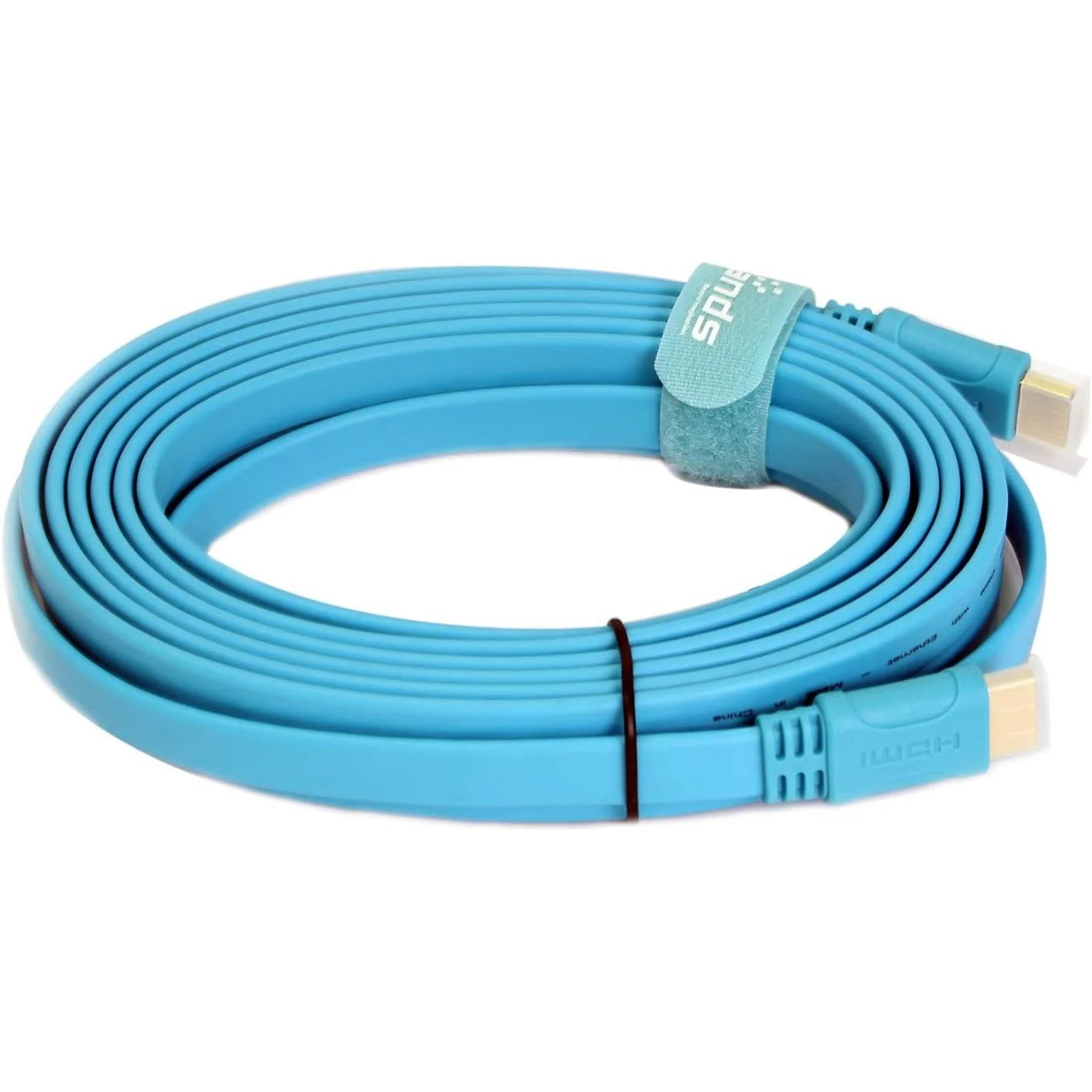 Trands 4K HDMI 2.0 Flat Cable 300cm Blue