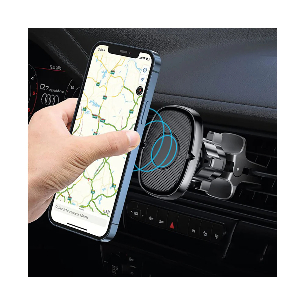Trands Air Vent Magnetic Car Phone Holder Black - Image 2