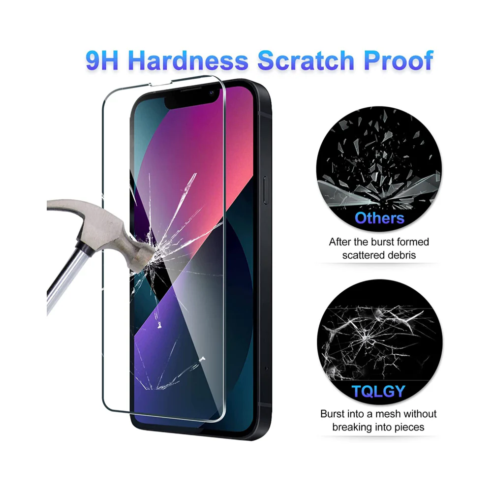 Trands Tempered Glass Screen Protector For Apple Apple iPhone 14 Clear - Image 3