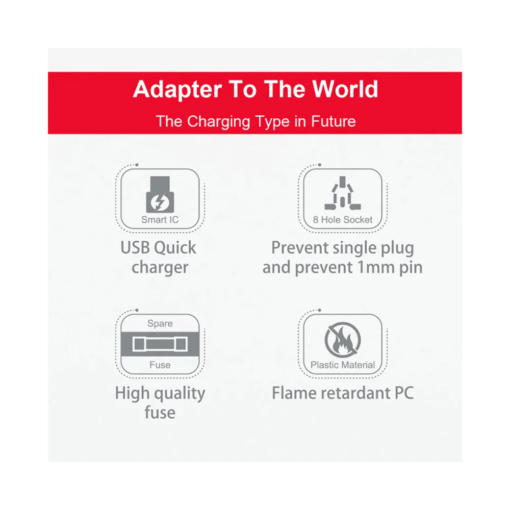 Trands Universal Adaptor 880-1840 Watt Black - Image 4