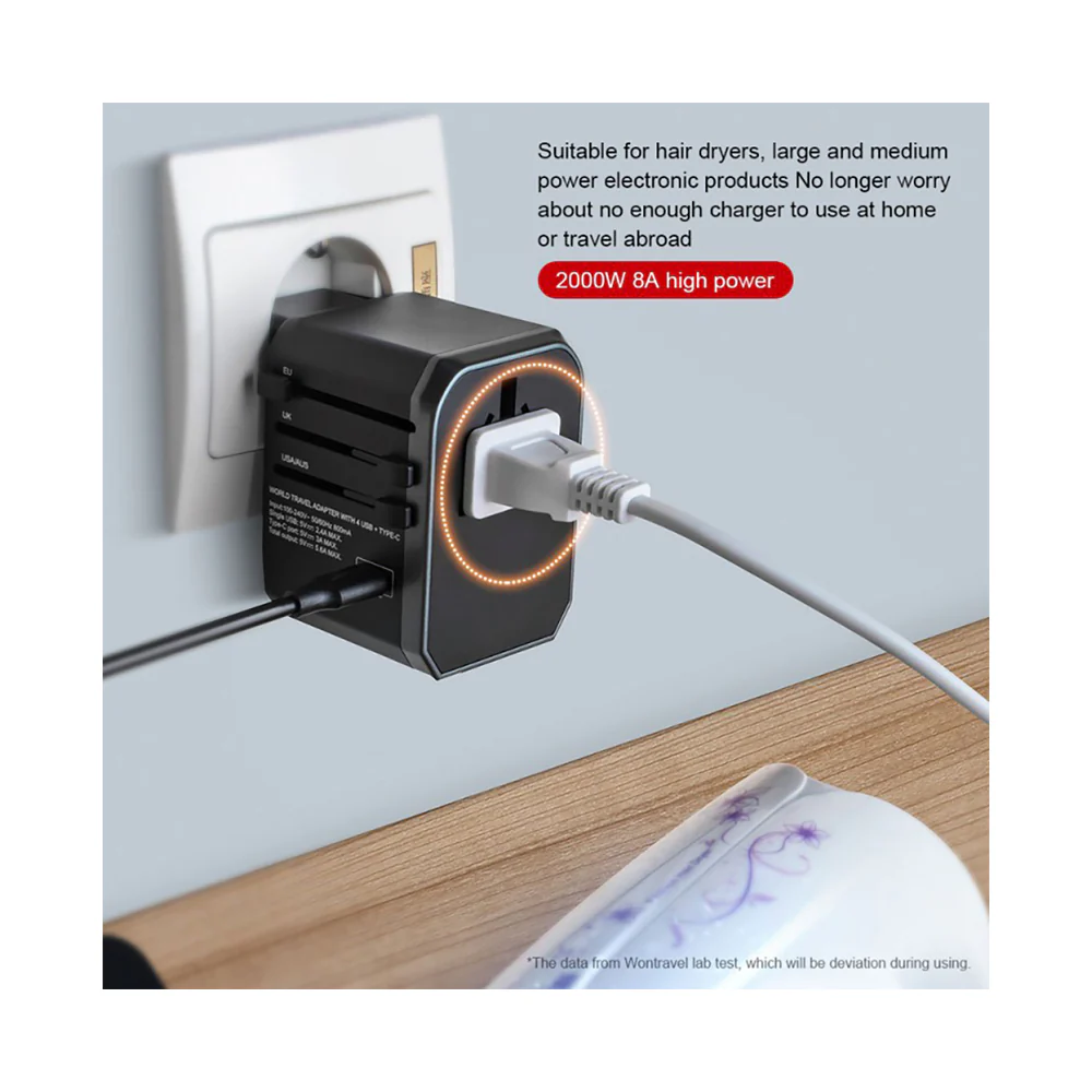 Trands Universal Adaptor 880-1840 Watt Black - Image 5
