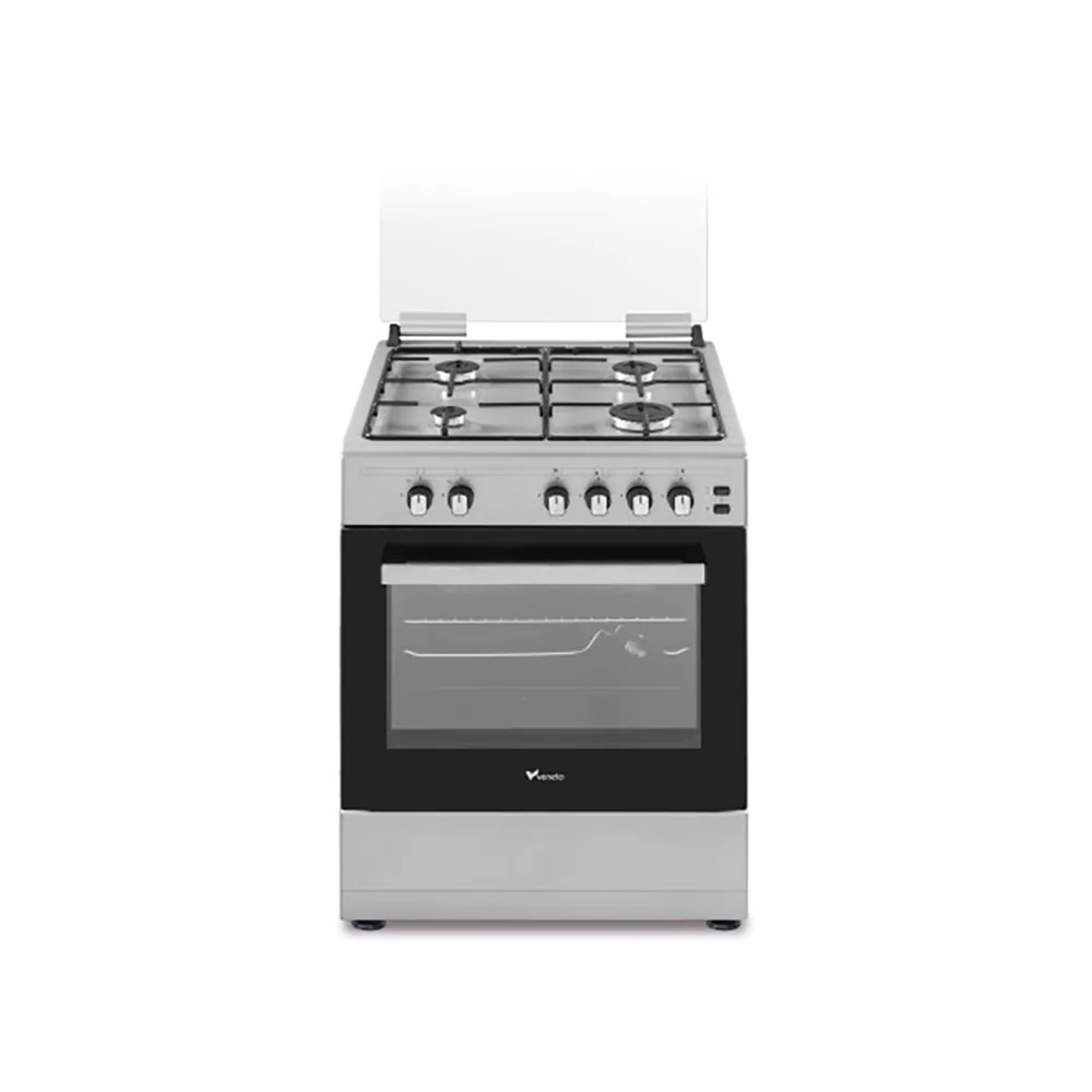 Veneto 60x60Cm 4 Burner Gas Cooker Silver VG66E