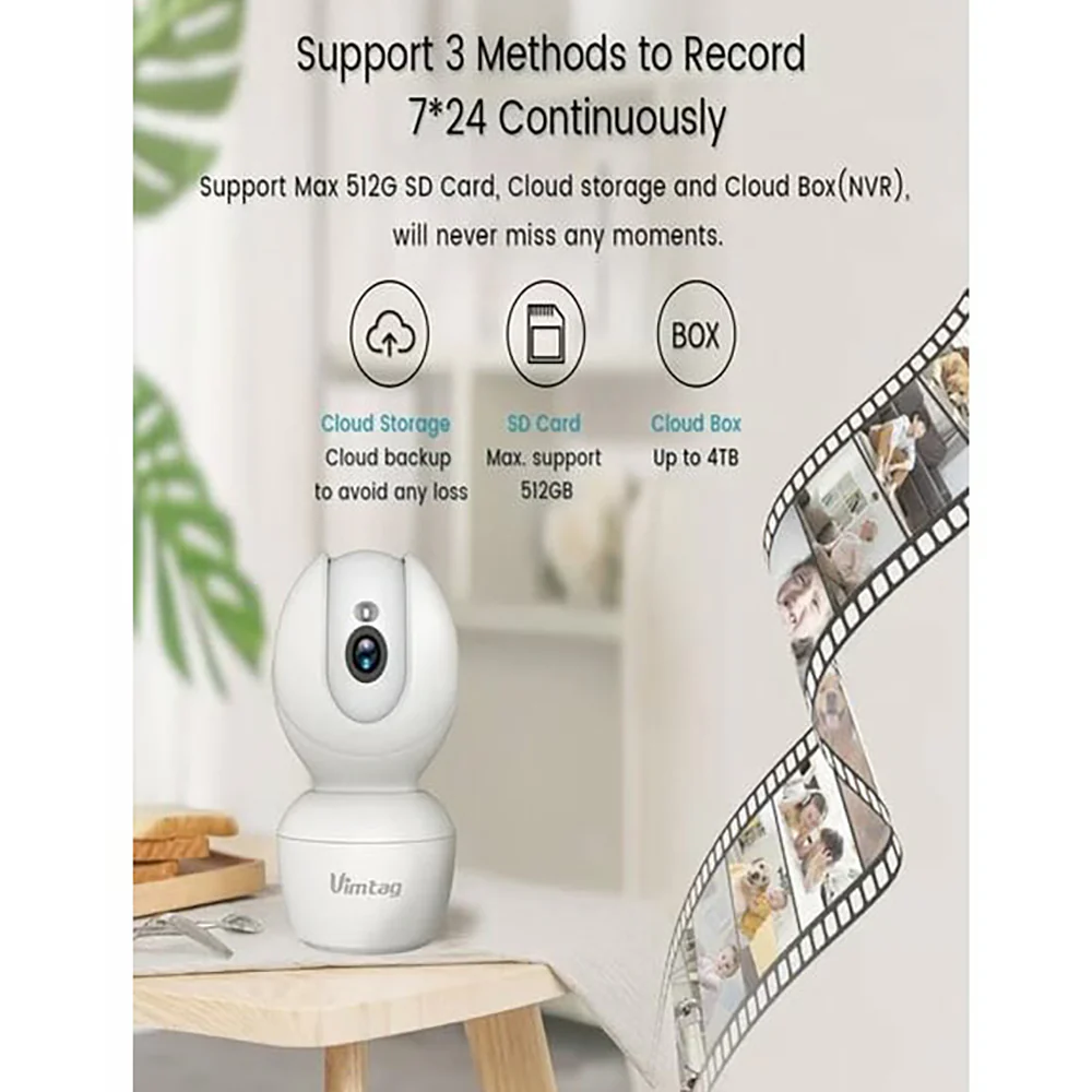 Vimtag Indoor Security Camera White - Image 6