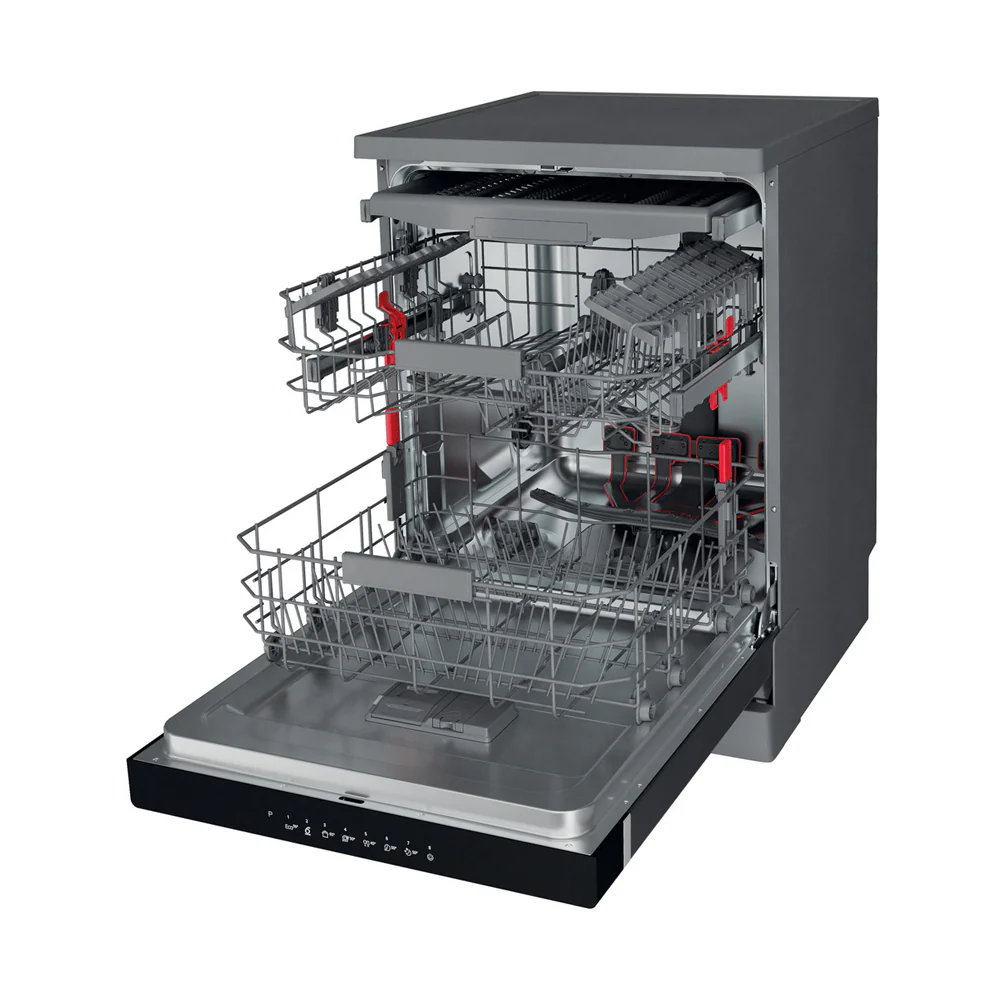 Whirlpool 14 Place Settings Freestanding Dishwasher Silver WFC3C33PFXUK - Image 2