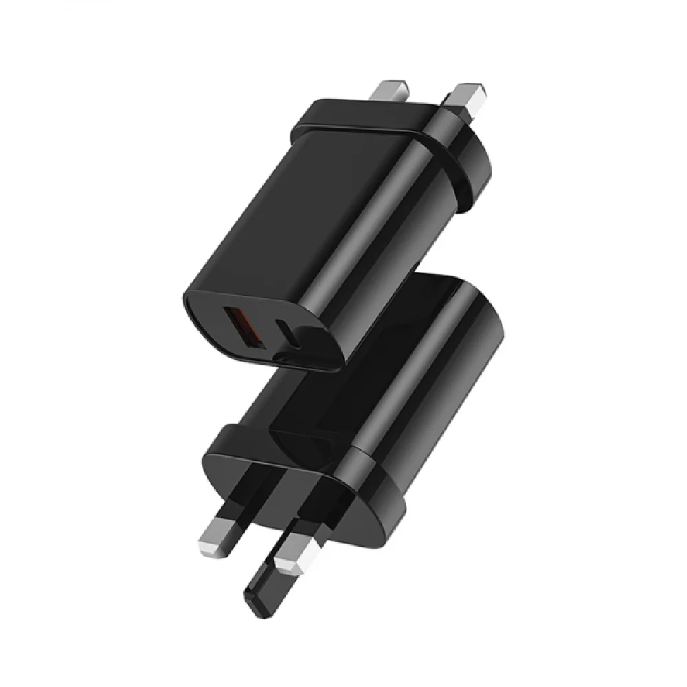 WiWU Quick Fast Charger UK 20W+18W PD+QC, Black - Image 4