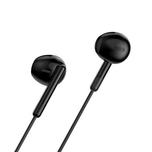 WIWU Type-C Wired Earphones Black, EB314 - Image 3