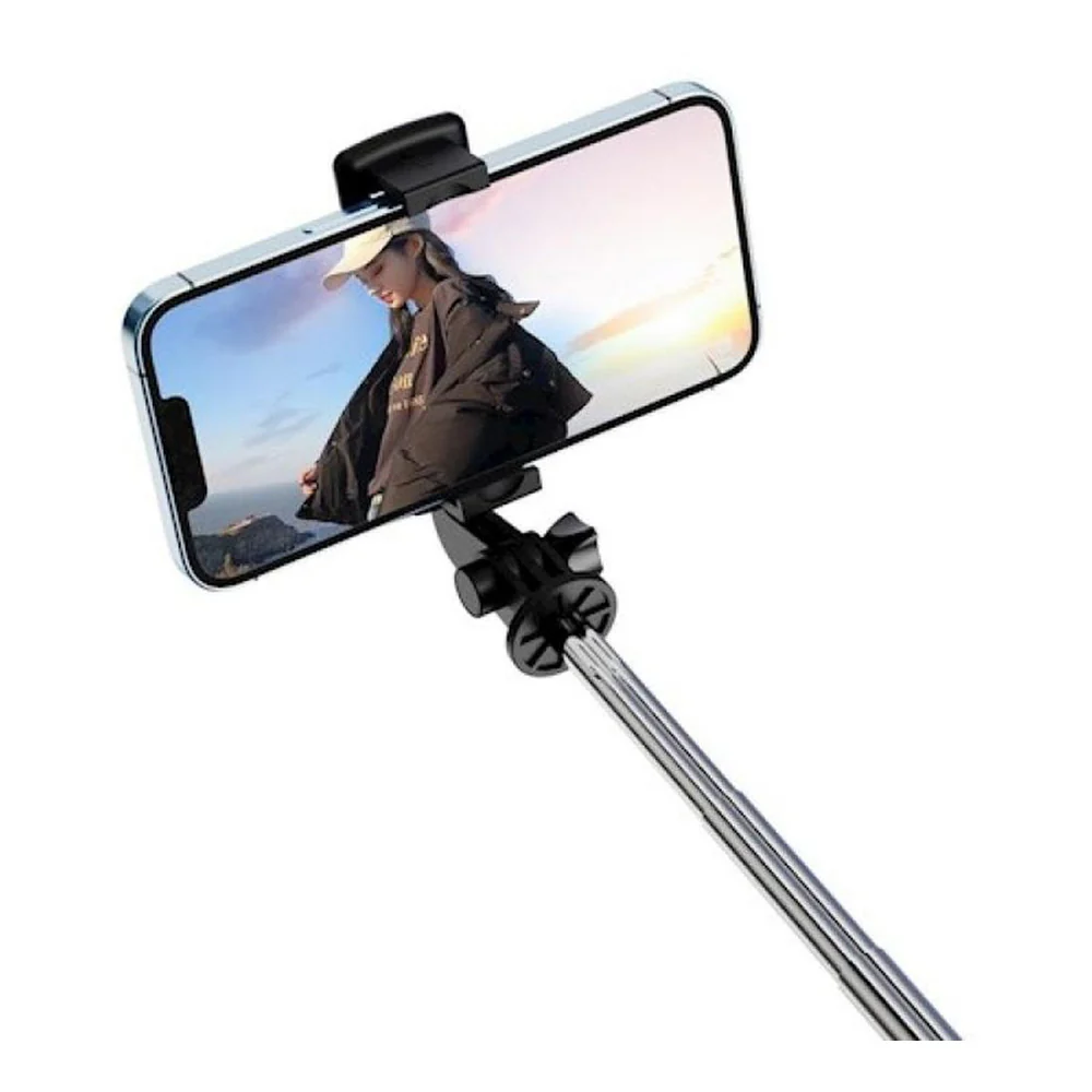 XO Multifunctional Bluetooth Selfie Stick With Tripod Black - Image 5