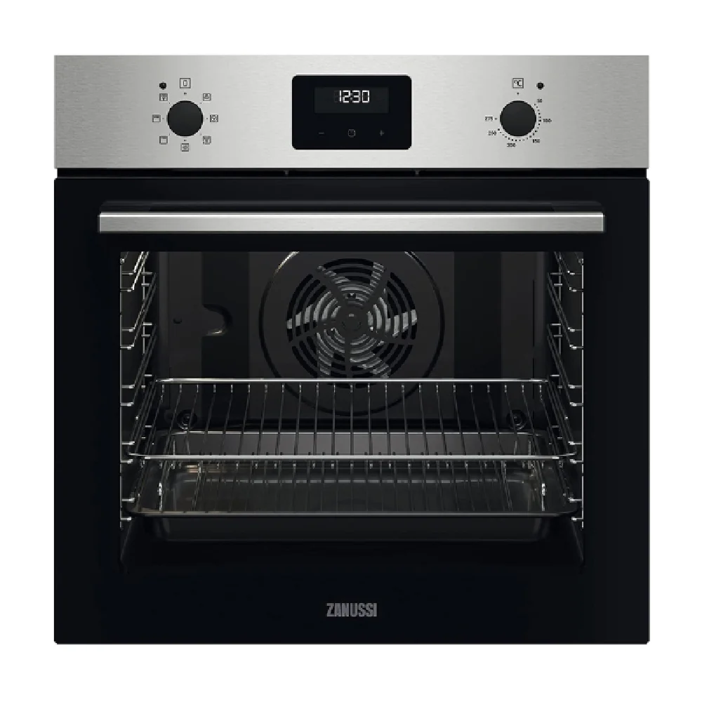 Zanussi 60 Cm Built-in Electric Oven 74L Silver